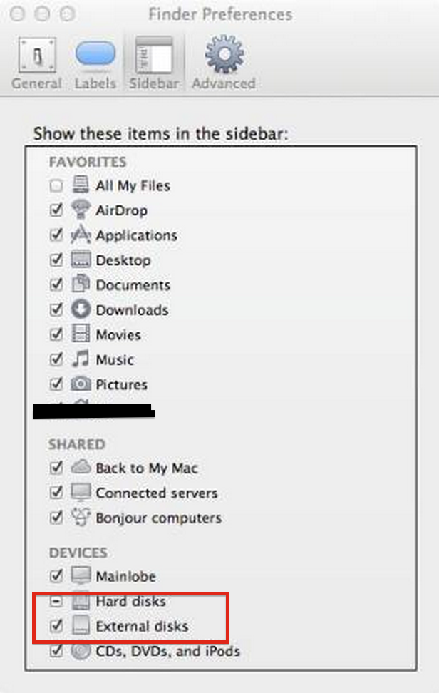 Finder Preferences